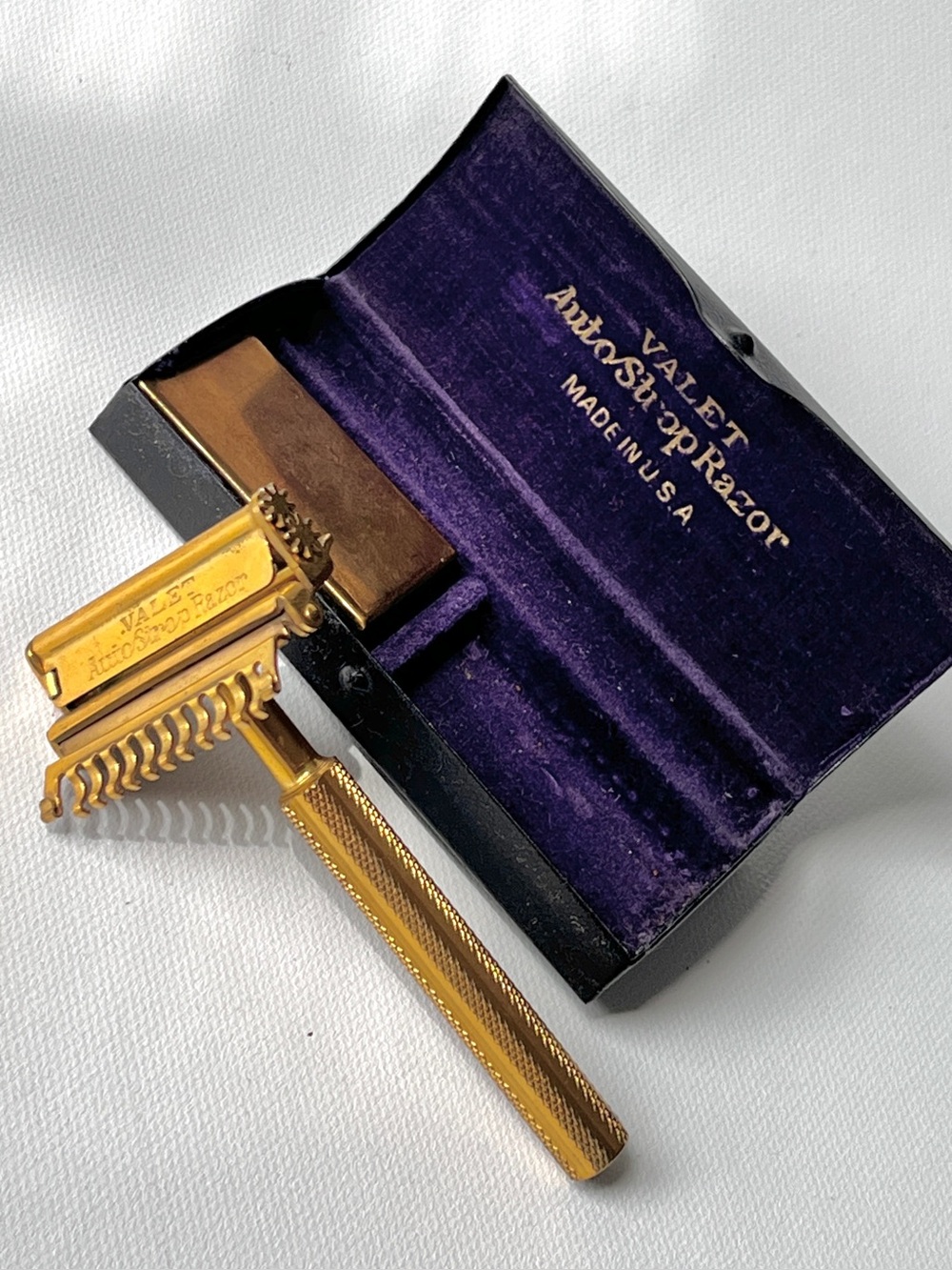 Vintage 1920’s ‘Valet’ Auto Strop Safety Razor Shaving Kit Very Nice Set - Picture 6 of 11